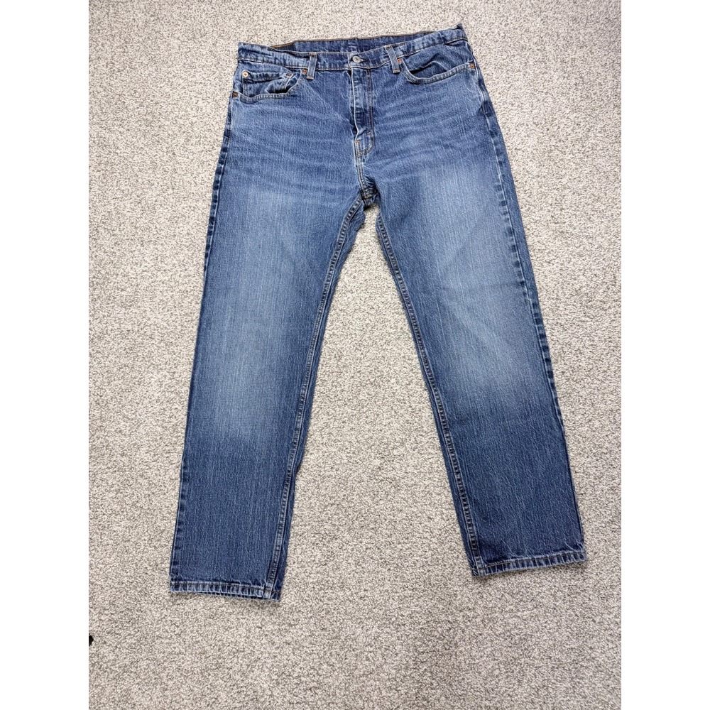 Levi's 505 Men's Jeans 36x30 Regular Straight Fit Blue Denim